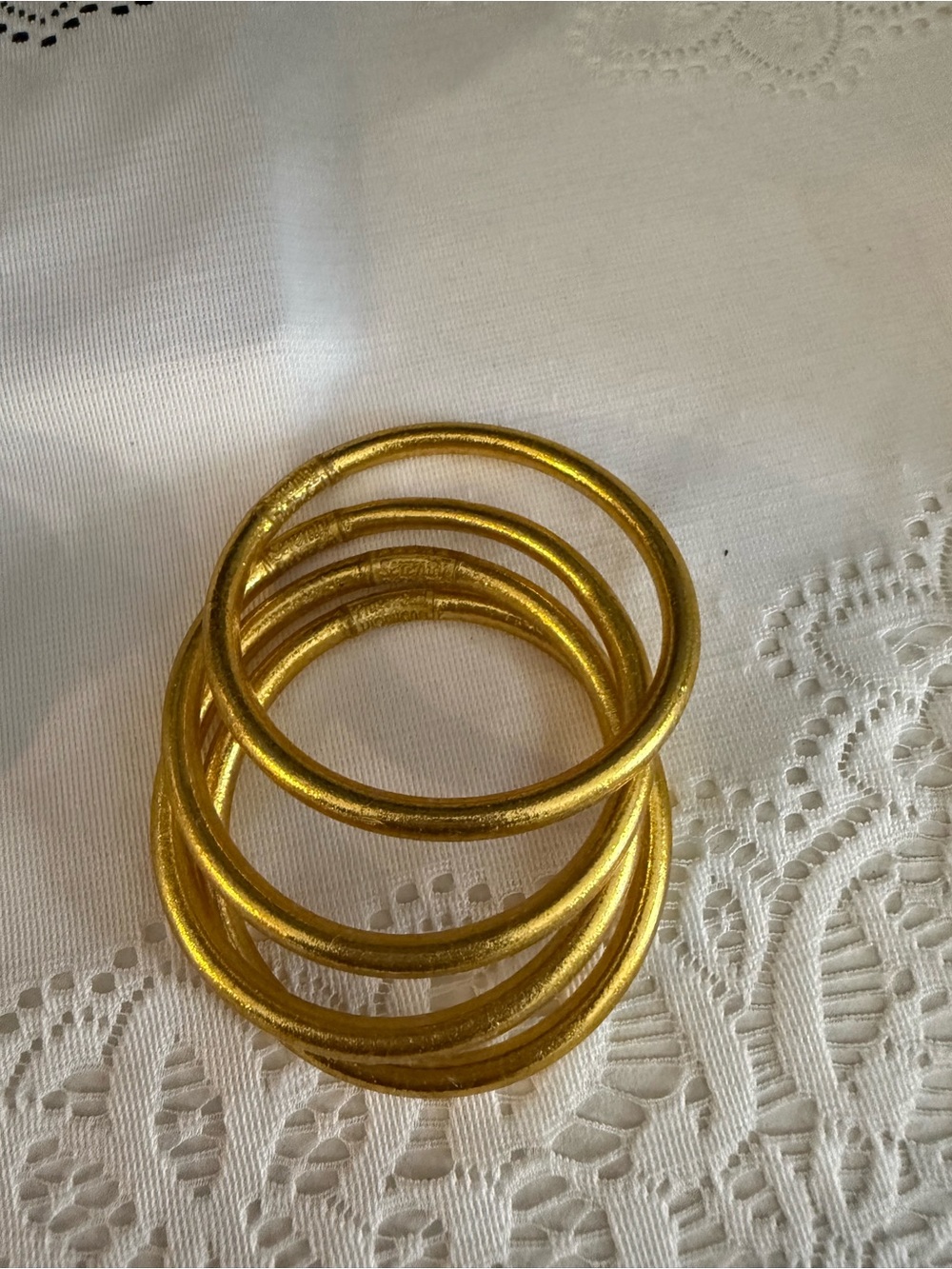 Gold Stackable Bangle Bracelets - Unbranded
